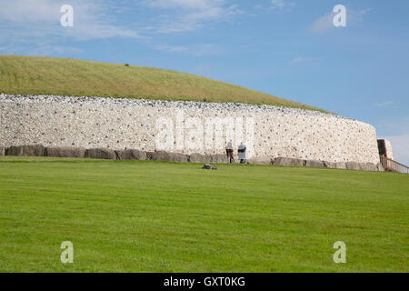 Newgrange Cairn, Donore, Irlanda Foto Stock