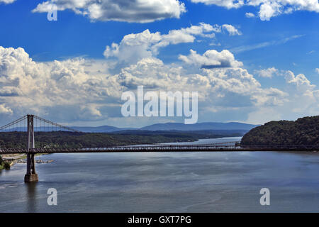 Fiume Hudson Poughkeepsie New York Foto Stock