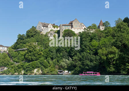 Laufen Castello vicino a Sciaffusa, Laufen-Uhwiesen, Svizzera Foto Stock