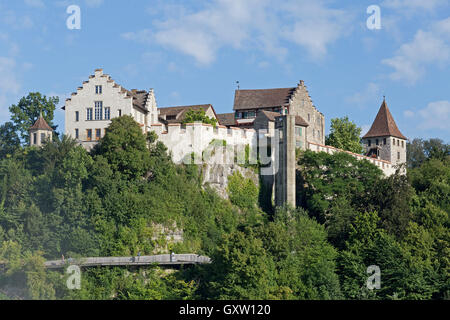 Laufen Castello vicino a Sciaffusa, Neuhausen am Rheinfall, Svizzera Foto Stock