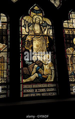 St Wilfrids Chiesa Grappenhall- Thomas Greenall finestra, Warrington Foto Stock