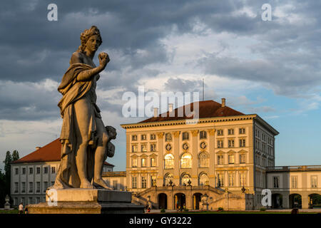 Il Palazzo di Nymphenburg a Monaco di Baviera, Germania Foto Stock