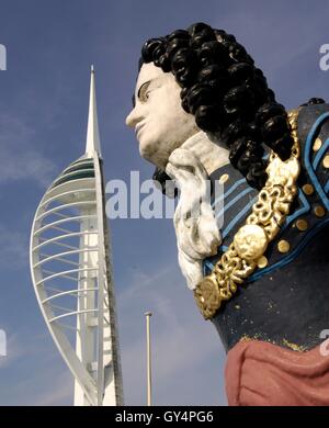 AJAXNETPHOTO. PORTSMOUTH, Inghilterra. - MILLENIUM Tower - Vista di SPINNAKER MILLENIUM TOWER DA GUNWHARF Quay. Foto:JONATHAN EASTLAND/AJAX REF:D122603  2169 Foto Stock