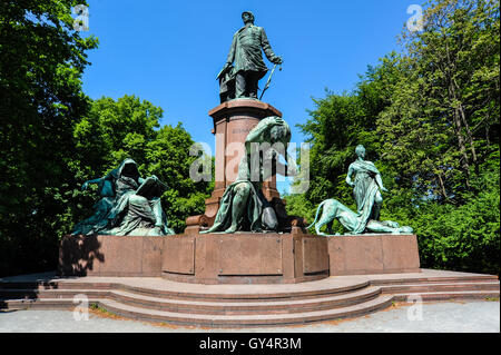 Berlino, Germania. Il Memoriale di Bismarck situato nel Tiergarten. Foto Stock