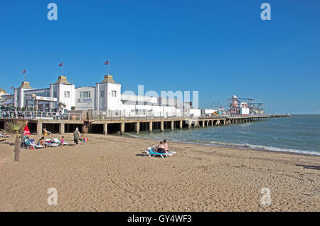 Clacton Pier, Essex, Inghilterra Foto Stock