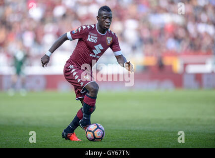 Torino, Italia. Xviii Sep, 2016. Afriyie Acquah in azione durante la serie di una partita di calcio tra Torino FC ed Empoli FC. Il risultato finale della partita è 0-0. Credito: Nicolò Campo/Pacific Press/Alamy Live News Foto Stock