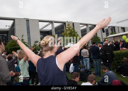 Berlino, Germania. 17 Settembre, 2016. Chiesa ecumenica in servizio dopo il mese di marzo per la Vita (annuale manifestazione contro l aborto). Foto Stock