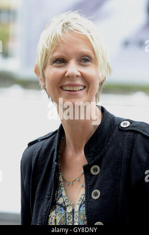 San Sebastian, Spagna. Xvi Sep, 2016. Cynthia Nixon è visto arrivare a 64a San Sebastian Film Festival il 16 settembre 2016 a San Sebastian, Spagna. | Utilizzo di credito in tutto il mondo: dpa/Alamy Live News Foto Stock