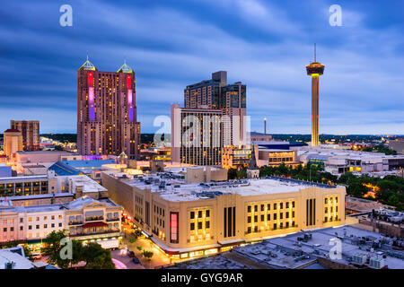 San Antonio, Texas, Stati Uniti d'America skyline. Foto Stock