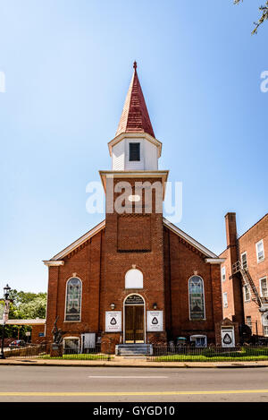 Mt. Sion primo africano della chiesa battista, 105 Ridge Street, Charlottesville, Virginia Foto Stock