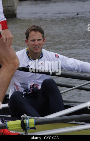 Matt Langridge del Team GB Team di canottaggio a Henley on Thames Foto Stock