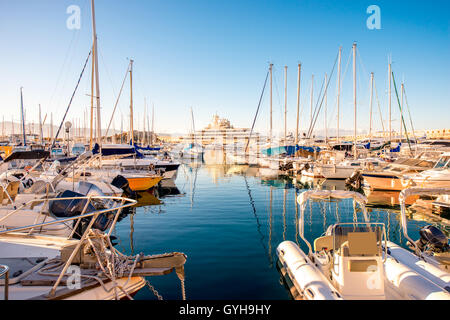 Porto di Antibes Foto Stock