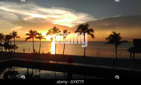 Tramonto in Key Largo Foto Stock