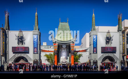 Grauman's Chinese Theater, Hollywood Blvd, Los Angeles, California, Stati Uniti d'America Foto Stock