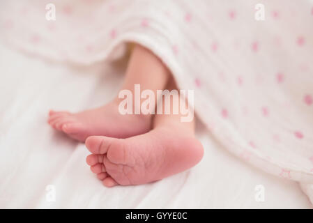 Piedi del neonato Foto Stock