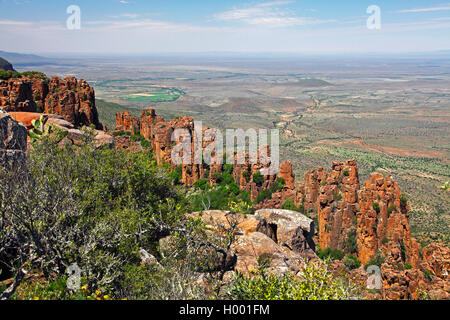 Valle della desolazione, Sud Africa, Eastern Cape, Camdeboo National Park, Graaff-Reinet Foto Stock