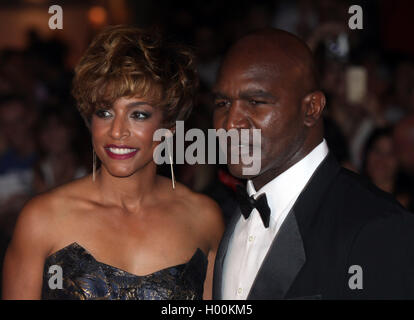 FIRENZE PALAZZO VECCHIO CELEBRITY Fight Night EVANDER HOLYFIELD Foto Stock