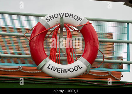 Mersey ferries snowdrop livebelt traghetto Liverpool Merseyside Regno Unito Foto Stock