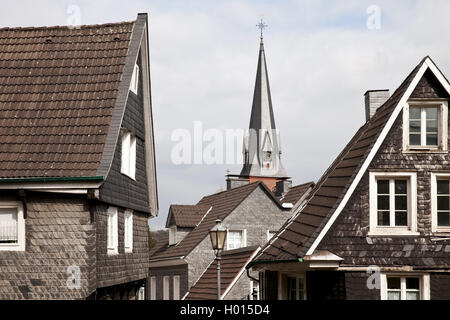 Città storica di Langenberg, in Germania, in Renania settentrionale-Vestfalia, Bergisches Land, Velbert Foto Stock