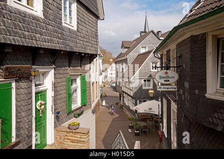 Città storica di Langenberg, in Germania, in Renania settentrionale-Vestfalia, Bergisches Land, Velbert Foto Stock