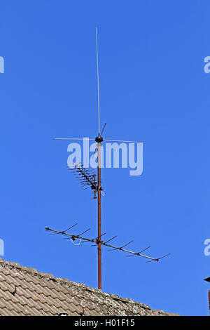 Antenna sul tetto, Germania Foto Stock