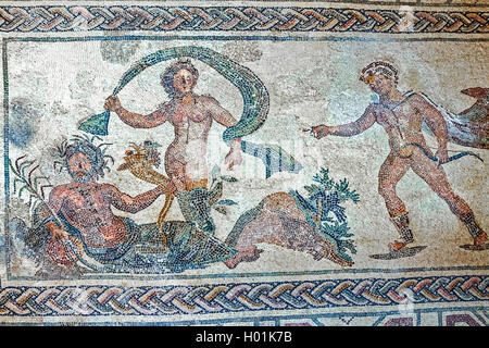 Villa dei mosaici di Dioniso Paphos Cipro Foto Stock