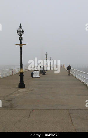 Whitby su un nebbioso giorno Foto Stock