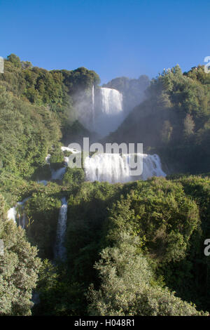 La Cascata delle Marmore in umbria, Italia Foto Stock