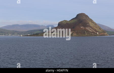 Holy Isle con interno ed esterno di fari Scozia Settembre 2016 Foto Stock