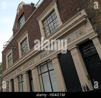 Il Giubileo Pub, Ales & Stout edificio, Somers Town, Euston,Camden, Londra Foto Stock
