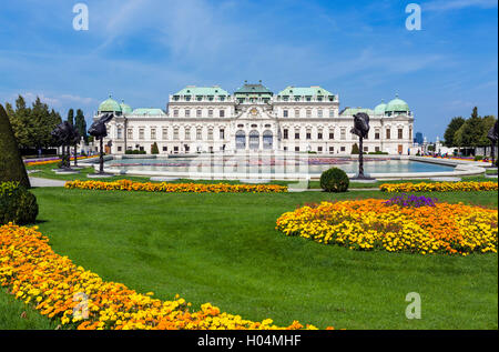 La Oberes Belvedere, palazzo estivo del principe Eugenio di Savoia, Vienna, Austria Foto Stock