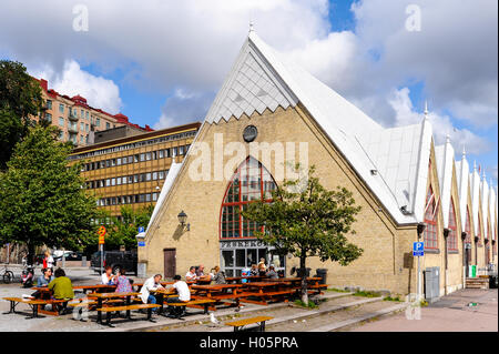 La Svezia, a Göteborg. Feskekôrka (Svedese: Fiskkyrkan, Inglese: pesce chiesa) è un mercato coperto del pesce. Foto Stock