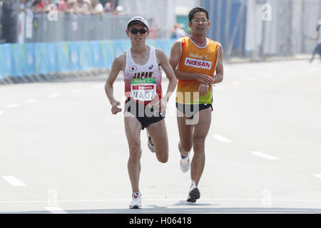 Rio de Janeiro, Brasile. Xviii Sep, 2016. Shinya Wada (JPN) Atletica leggera : Uomini Maratona T12 al Forte di Copacabana durante il Rio 2016 Giochi Paralimpici a Rio de Janeiro in Brasile . © Shingo Ito/AFLO/Alamy Live News Foto Stock