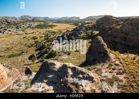 Isalo National Park, Regione di Ihorombe, a sud-ovest del Madagascar, Africa Foto Stock