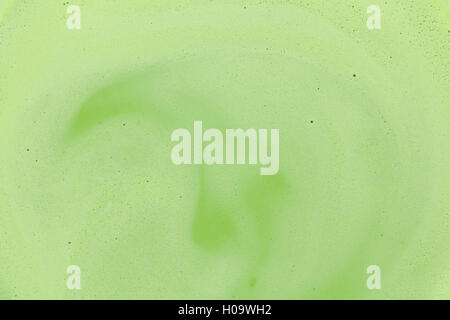 Giapponese del tè verde e texture di latte Foto Stock