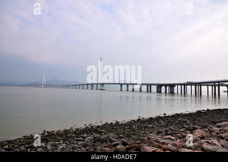 Ponte di collegamento Shenzhen per Hong Kong Foto Stock