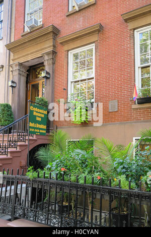 Casa coloniale Inn, Chelsea, New York, Stati Uniti d'America Foto Stock