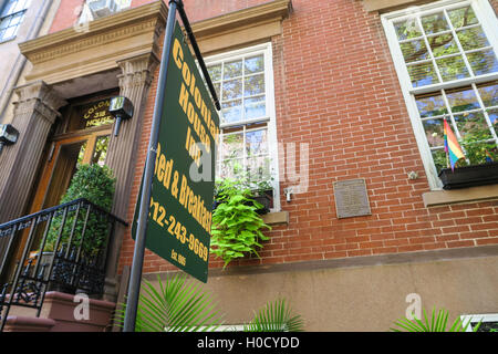 Casa coloniale Inn, Chelsea, New York, Stati Uniti d'America Foto Stock