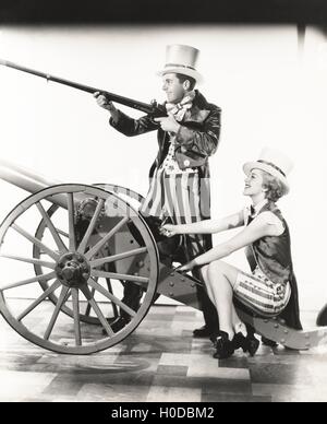 Come arrivare in quarta di luglio spirito Foto Stock