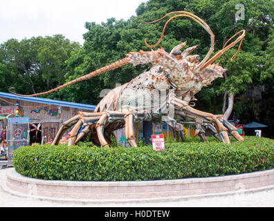 Aragosta gigante scultura in Islamorada Florida Foto Stock