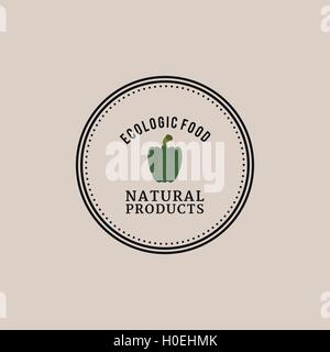 Vegano etichetta alimentare Illustrazione Vettoriale