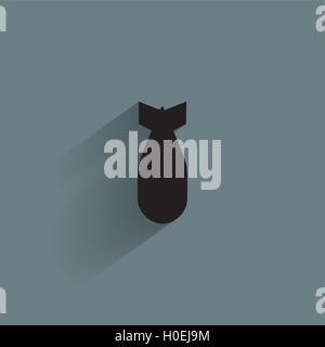 Arma Icona Silhouette Illustrazione Vettoriale