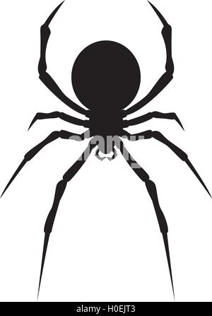 Halloween icona silhouette Illustrazione Vettoriale