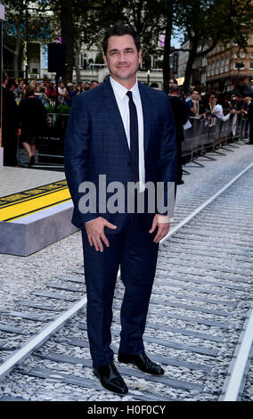 Tate Taylor che frequentano la premiere mondiale della ragazza sul treno a Leicester Square, Londra. Stampa foto di associazione. Picture Data: martedì 20 settembre, 2016. Foto di credito dovrebbe leggere: Ian West/filo PA. Foto Stock