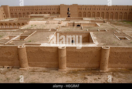 Al Ukhaidar fortezza nel deserto vicino a Karbala in Iraq. Foto Stock