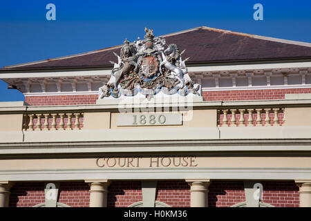 Forbes Courthouse ha importanza architettonica sul conto della sua ammenda vittoriano classico gratuito per lo styling. Forbes NSW Australia Foto Stock