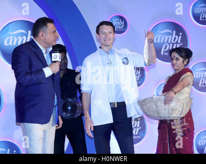 Attore di Bollywood Boman Irani durante un evento promozionale da ambi pur, in Mumbai, India il 13 settembre 2016. Foto Stock