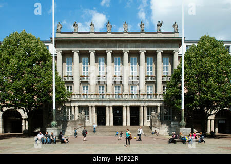 Deutschland, Renania settentrionale-Vestfalia, Wuppertal-Barmen, Johannes-Rau-Platz, Rathaus barman, Sitz des tariffe der Stadt Wuppertal und H Foto Stock