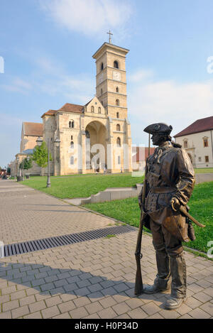 La parrocchia di san Michele cattedrale in Romania, Alba Iulia fortezza Foto Stock