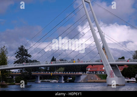 Gite in barca nel Sniardwy il lago più grande in Polonia si trova nel Masurian Lake District del voivodato Warmian-Masurian, Polonia. Foto Stock